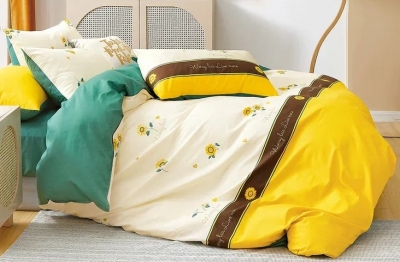 Полуторное постельное белье из твил-сатина «42-37»