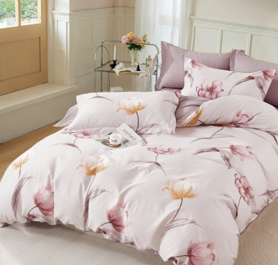 Двуспальное постельное белье из твил-сатина «7590»