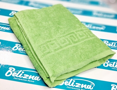 Полотенце махровое с тиснением «Зеленое» (50х90)