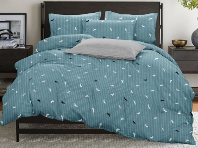 Двуспальное постельное белье из бязи эконом «Стрекоза 2»