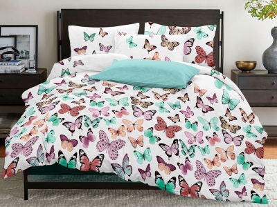 Постельное белье ДУЭТ из бязи эконом «Бабочки С»
