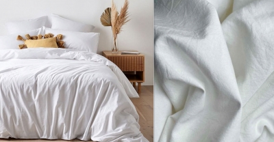 Постельное белье Евро из вареного хлопка «Белый» (пр.210, нав. 50х70)