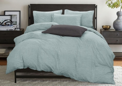 Постельное белье ДУЭТ из бязи эконом «Бирюза Б»
