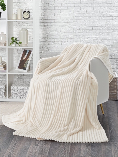 Покрывало-плед "Кремовый"