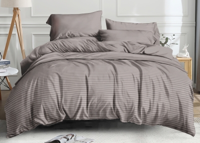 Простынь из поплина «Какао страйп» (145x220 180x220 210x220 220x240)