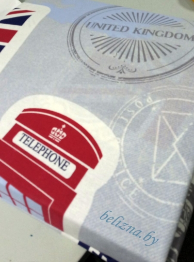 Полуторное постельное белье из бязи эконом «Лондон (вид С)»