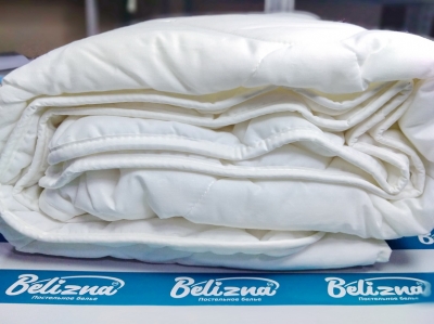 Двуспальное одеяло 172x205 "Лебяжий пух - Премиум" (чехол 100% хлопок)