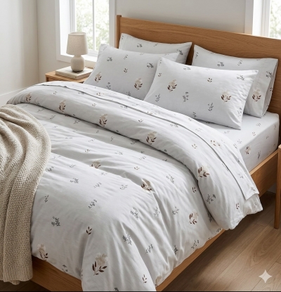 Постельное белье Евро из поплина «Одри»