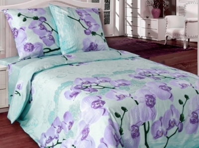 Полуторное постельное белье из бязи «Орхидея 4560(02)»