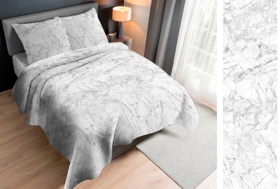 Полуторное постельное белье из бязи «Петра белая»