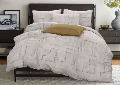 Двуспальное постельное белье из бязи эконом «Puzzle»