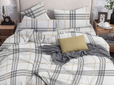 Постельное белье Евро из бязи эконом «Quadro»