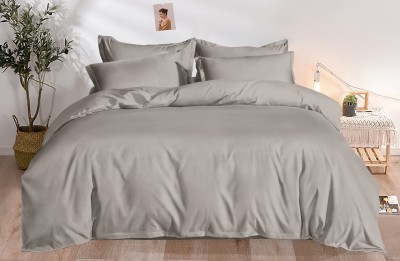 Постельное белье Дуэт из поплина «Тауп»
