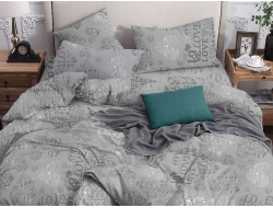 Двуспальное постельное белье из бязи эконом «Love 2»