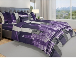 Постельное белье Евро из бязи эконом «Night City»