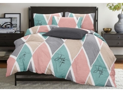 Постельное белье ДУЭТ из бязи эконом «Rhombus»