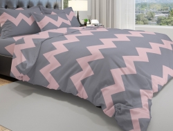 Двуспальное постельное белье из бязи эконом «Шеврон (Сhevron)»