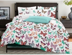 Двуспальное постельное белье из бязи эконом «Бабочки С»