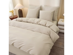 Простынь из поплина «Бежевый» (145x220 180x220 210x220 220x240)