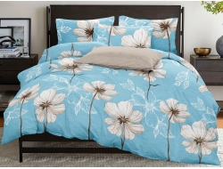 Двуспальное постельное белье из бязи эконом «Белый цветок»