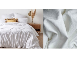 Постельное белье Дуэт из вареного хлопка «Белый»