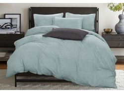Двуспальное постельное белье из бязи эконом «Бирюза Б»