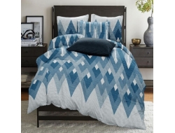 Постельное белье ДУЭТ из бязи эконом «Стокгольм Кобальт»
