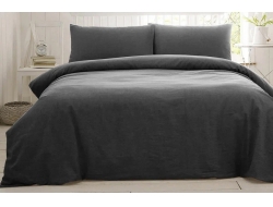 Постельное белье ЕВРО из бязи «Темно-серый»
