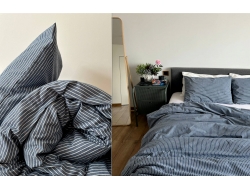 Простынь из вареного хлопка «Джинс полоса» (150x220 210x220 220x240)