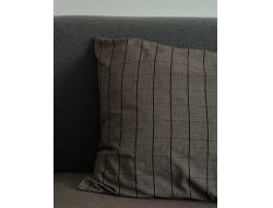 Постельное белье Дуэт из вареного хлопка «Клетка шоколад»