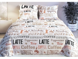 Двуспальное постельное белье из бязи «Кофе»