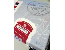 Полуторное постельное белье из бязи эконом «Лондон (вид С)»