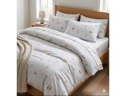 Двуспальное постельное белье из поплина «Одри»