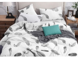 Постельное белье Евро из бязи эконом «Перышко Б»