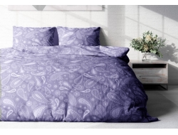 Двуспальное постельное белье из поплина «Пейсли графит»