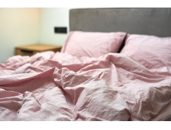 Постельное белье Дуэт из вареного хлопка «Розовый»