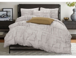 Постельное белье Евро из бязи эконом «Puzzle»