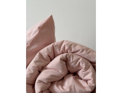 Простынь из вареного хлопка «Розовая мелкая полоса» (150x220 210x220 220x240)