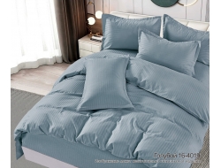 Наволочки 2шт (пара) из страйп-сатин-жаккарда «Голубой» (50x70 70x70)