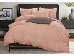 Постельное белье Евро из бязи эконом «Терракот б»
